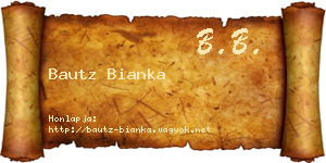 Bautz Bianka névjegykártya